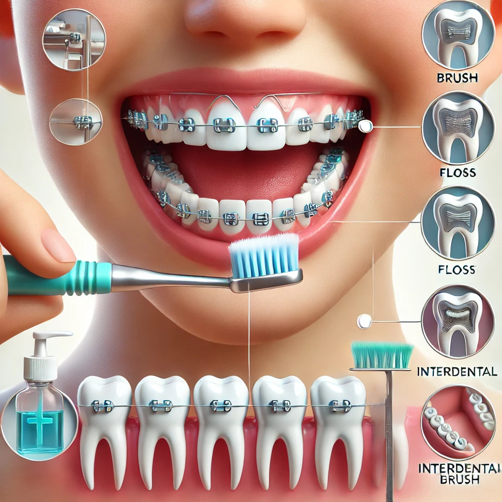 Советы по уходу за брекетами
